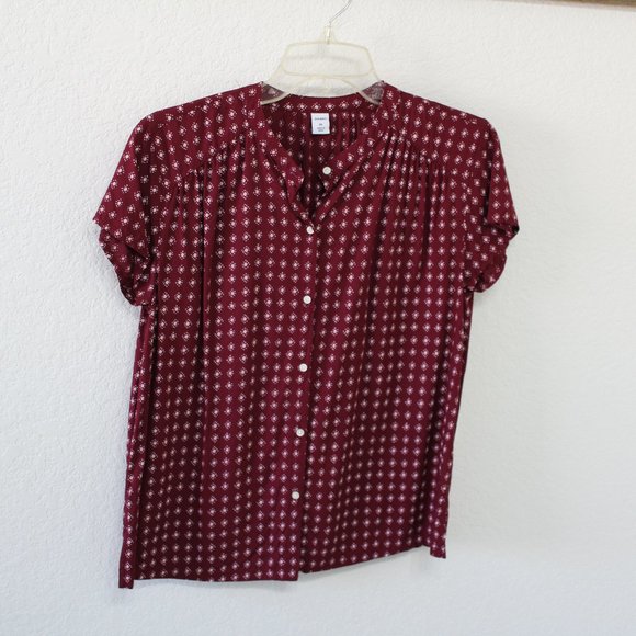 Old Navy Tops - marron button up blouse
